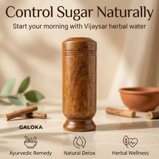 Sugar Balance Wooden Water Glass for Natural Sugar Solution