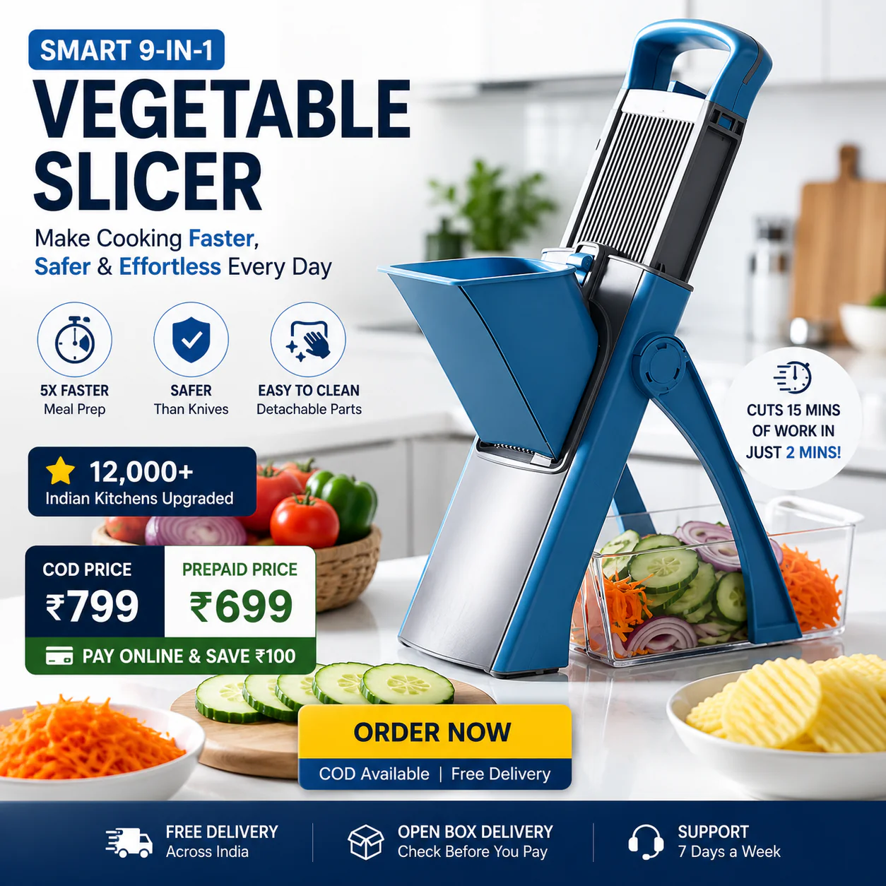 Smart 5-in-1 Vegetable Slicer™